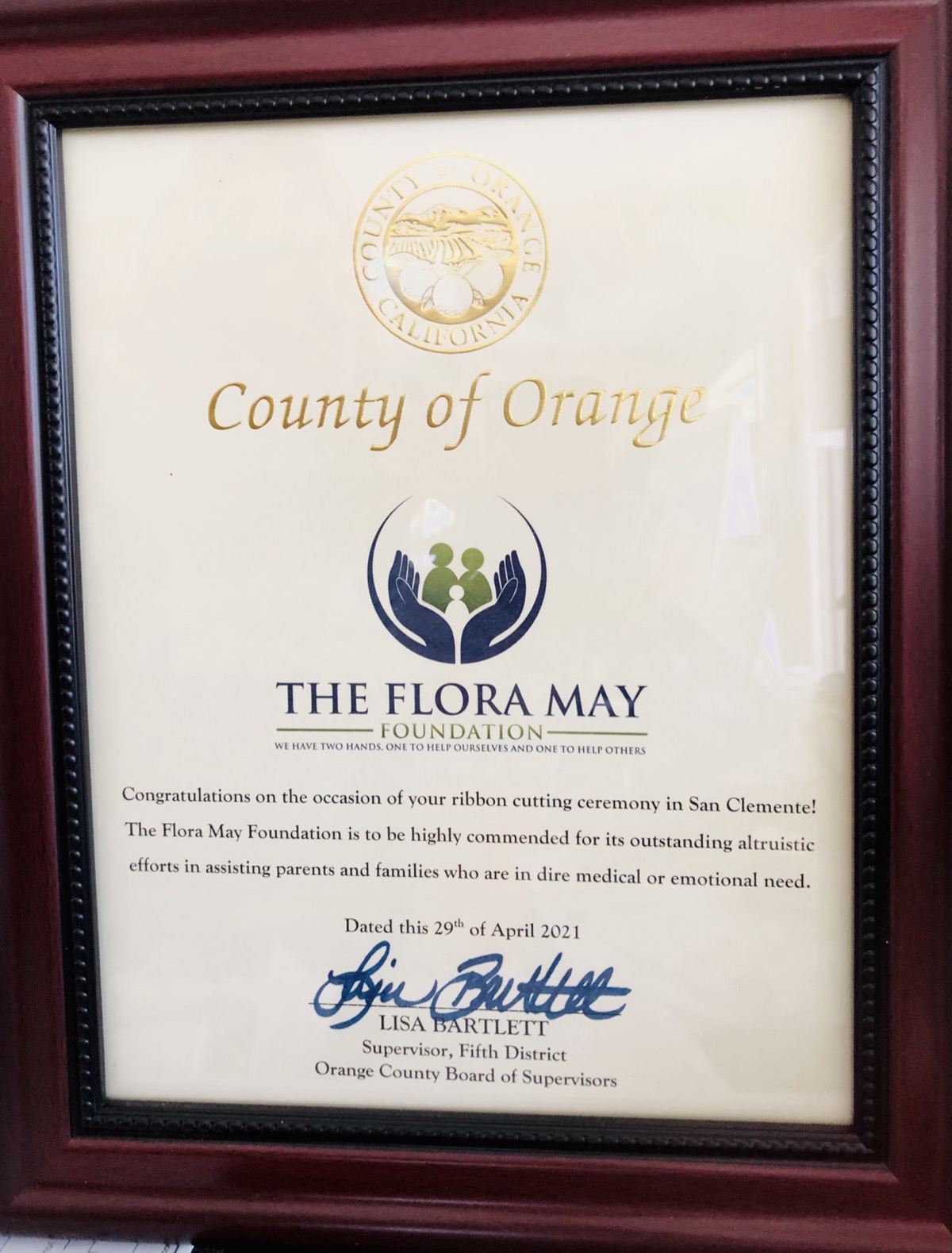 Flora May Foundation moment 48