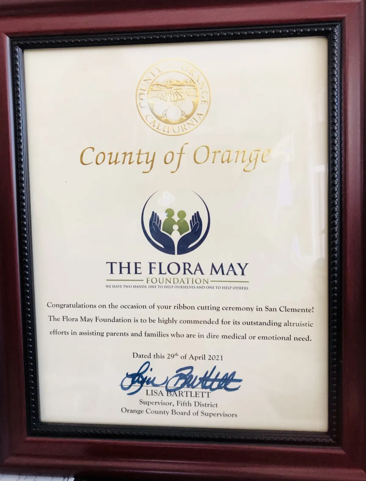 Flora May Foundation moment 48